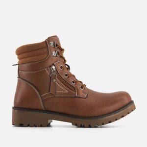 Women’s Brown Lace-Up Boots